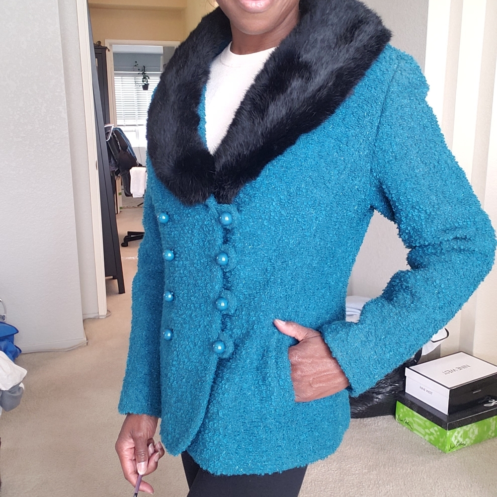 Vintage Fur Collar Jacket